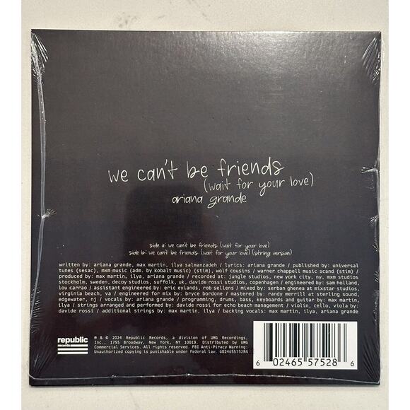 Ariana Grande We Can't Be Friends 7" Vinyl - Picture 8 of 11